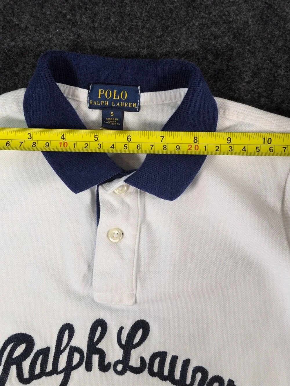 Polo Ralph Lauren Boys Size 5 Polo Team Embroidered Polo Shirt
